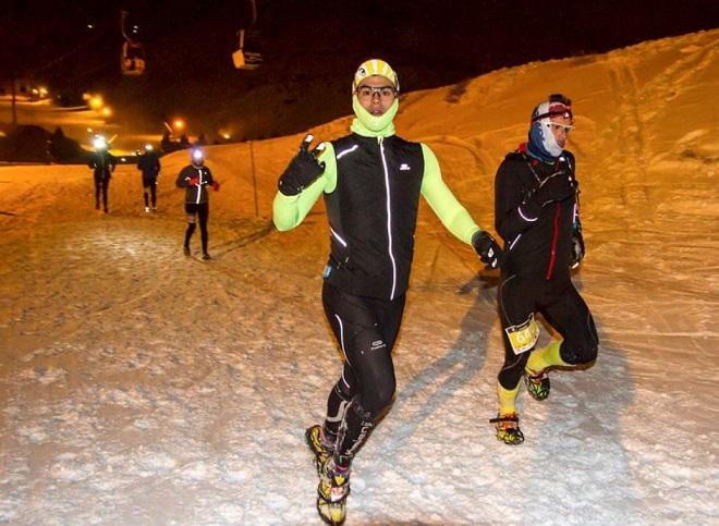 Un momento de la carrera por las pistas de Sierra Nevada.