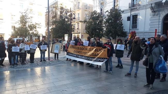 Imagen de la concentración de este viernes.