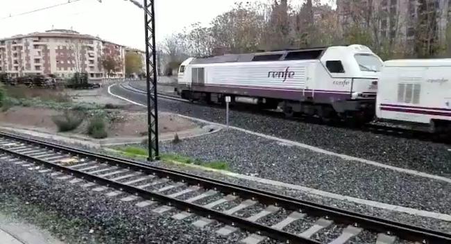 El talgo en pruebas, en Granada. El talgo en pruebas, en Granada.