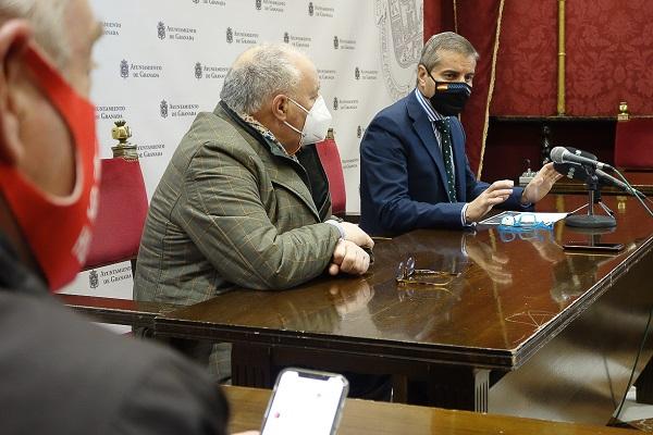 César Díaz y Gregorio García, este lunes en rueda de prensa.