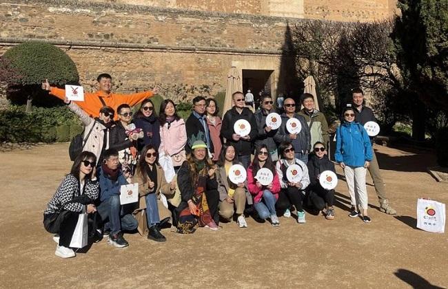 Grupo de turoperadores y periodistas que ha visitado Granada. 