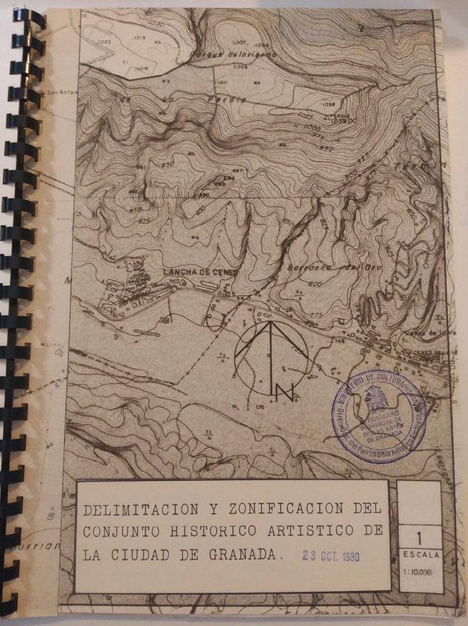 Proyecto que se elaboró para la delimitación del Conjunto Histórico de Granada Proyecto que se elaboró para la delimitación del Conjunto Histórico de Granada.