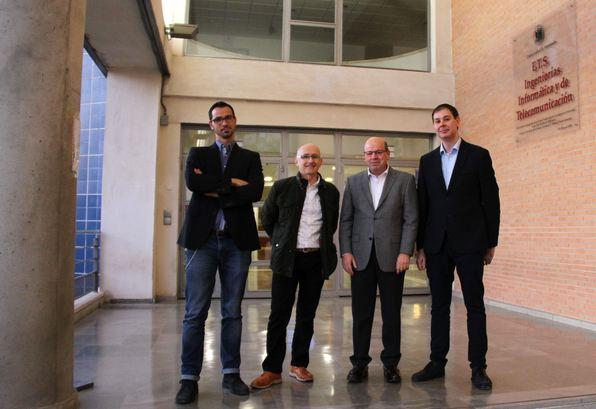 De izquierda a derecha, Alberto Fernández, Enrique Herrera-Viedma, Francisco Herrera y Salvador García De izquierda a derecha, Alberto Fernández, Enrique Herrera-Viedma, Francisco Herrera y Salvador García.