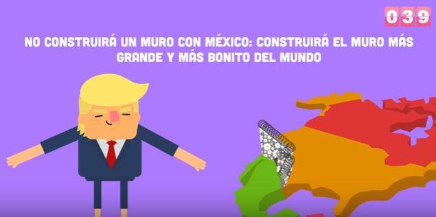 Una imagen del vídeo que explica la investigación sobre Trump.