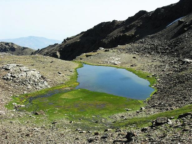 Laguna de Aguas Verdes, en Sierra Nevada. 