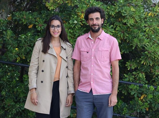 Los investigadores de la UGR Noelia Ruiz y Ángel Correa, autores de este trabajo.