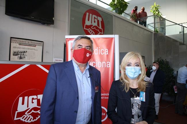 Juan Francisco Martín junto a Carmen Castilla. 