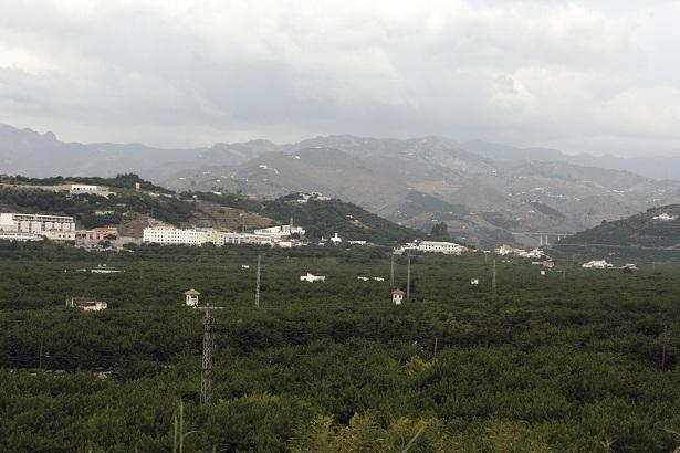 Valle del río Verde, en Almuñécar.