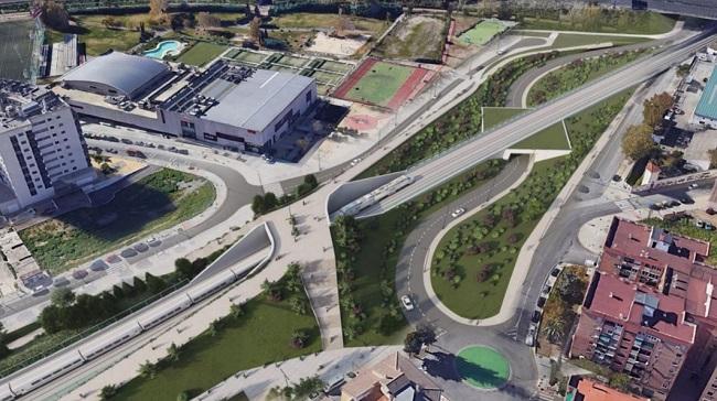 Recreación del proyecto del corredor verde.