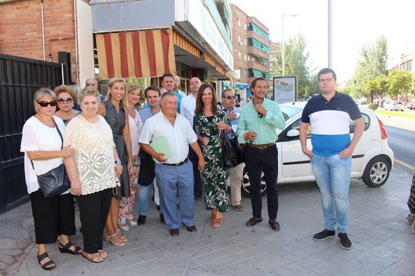 Concejales del PP en su visita al Distrito Beiro.