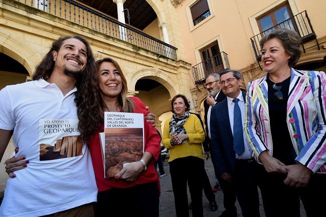 La presidenta de la Junta, Susana Díaz, este miércoles en Guadix.