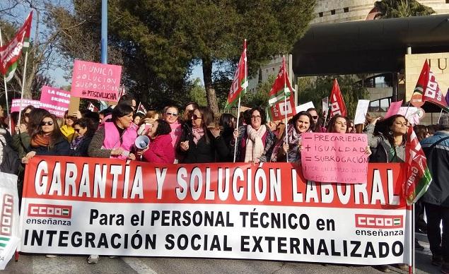 Concentración realizada este miércoles en Sevilla. 