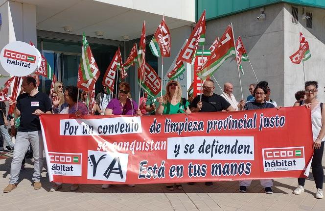 Concentración llevada a cabo este martes en el PTS.