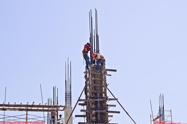 Trabajadores de la construcción. 