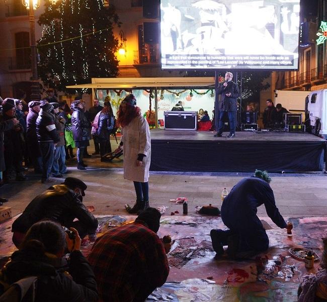 Acto celebrado en la Plaza del Carmen.