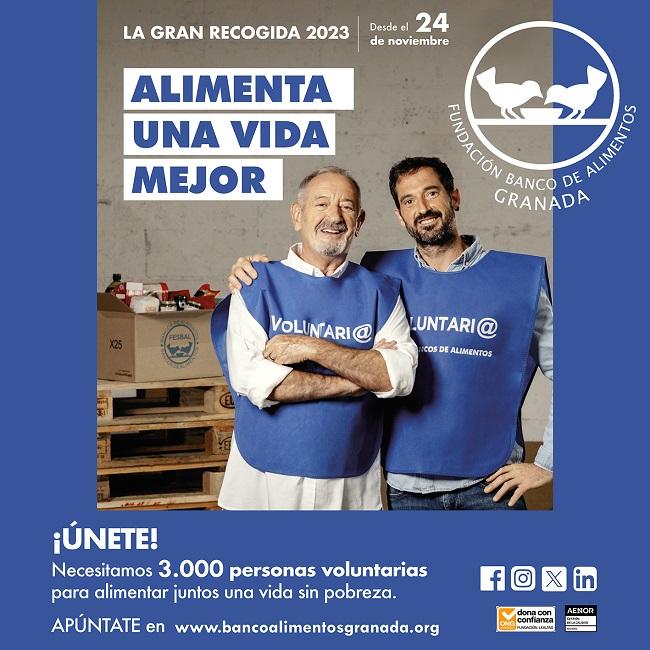 El Banco de Alimentos busca personas voluntarias para la Gran Recogida.