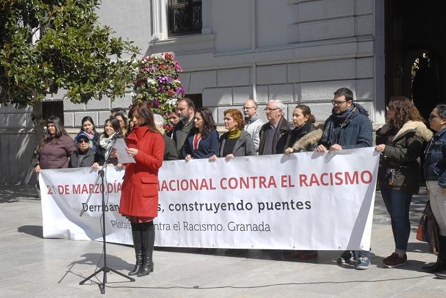 Lectura del manifiesto en la Plaza del Carmen.