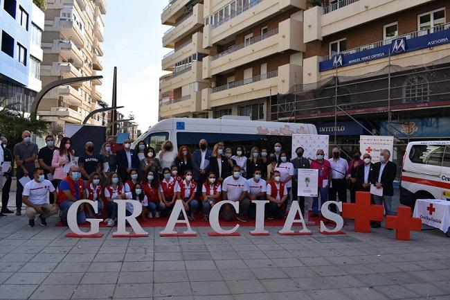 Acto del Día de la Banderita en Motril. 