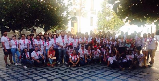Voluntarios en el Encuentro Provincial de Cruz Roja en Granada.