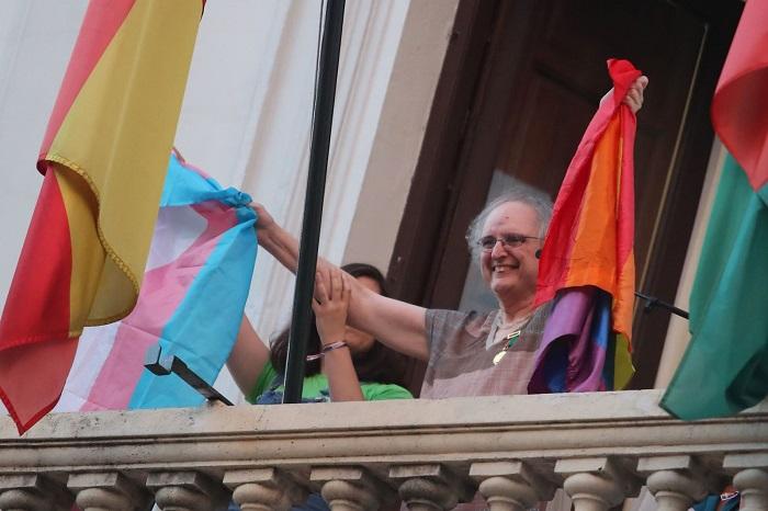 Kim Pérez, en la celebración del Orgullo en 2018.