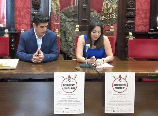 Presentación de la iniciativa 'Peluqueros Solidarios'.