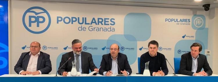 Junta Directiva Provincial del PP de Granada, el pasado lunes.