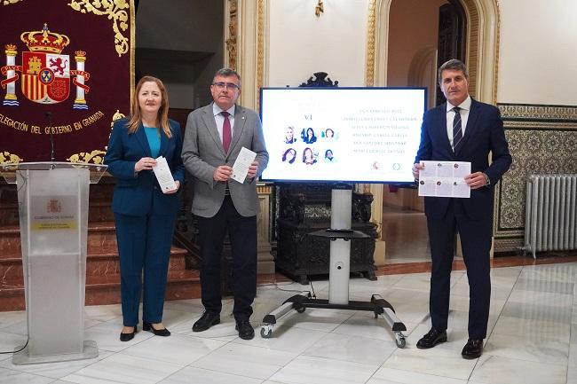 Remedios Sánchez junto a José Antonio Montilla y Pedro Fernández.