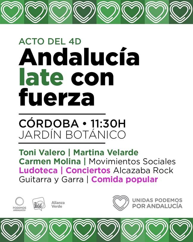 Acto del 4D, que se celebrará en Córdoba.