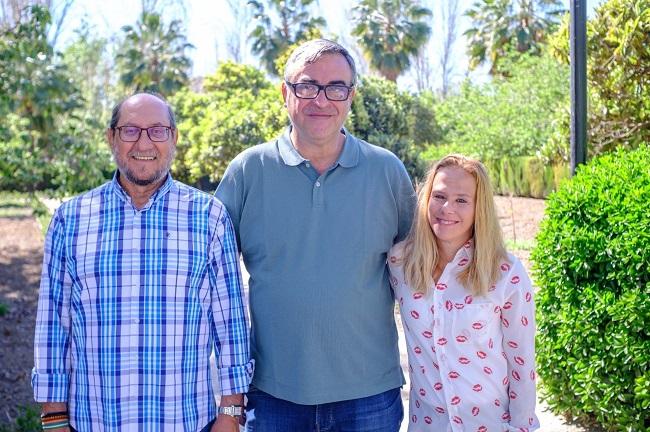 Francisco Sánchez  con Vanesa Sánchez y Manuel García. 