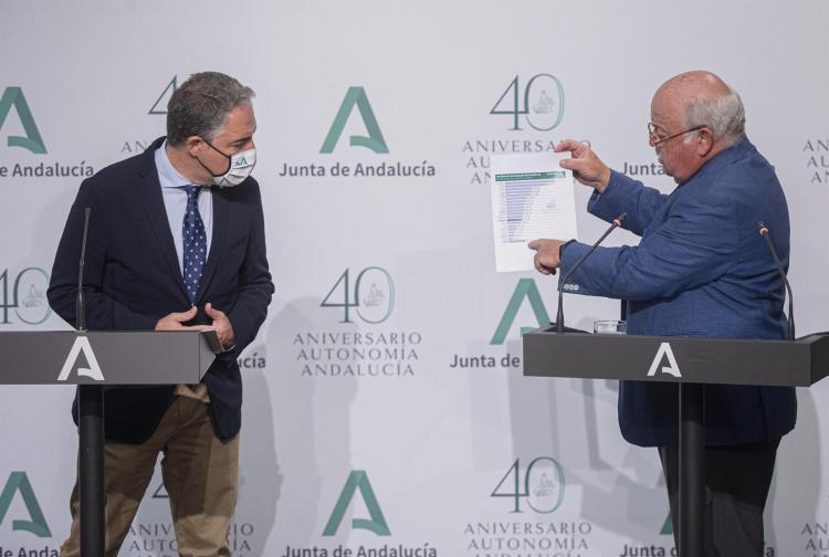 Elías Bendodo y Jesús Aguirre. Elías Bendodo y Jesús Aguirre.
