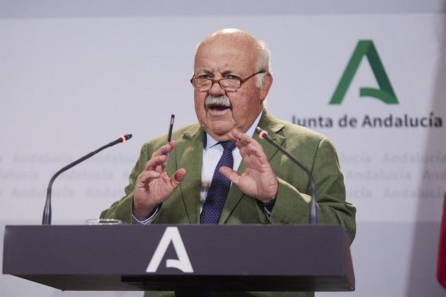 Aguirre, durante la rueda de prensa tras el Consejo de Gobierno.