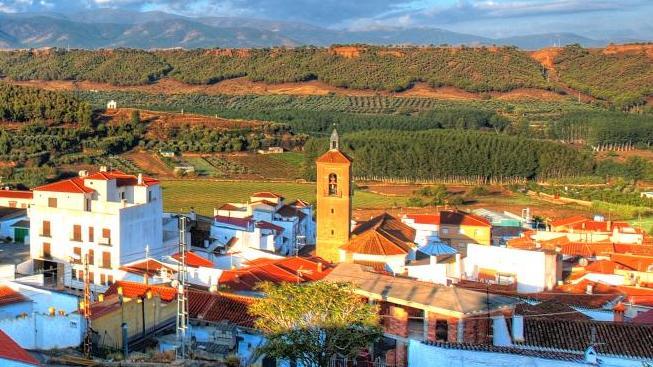 Vista de Alcudia de Guadix, uno de los tres núcleos que componen Valle del Zalabí