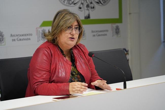 Ana Muñoz en rueda de prensa.
