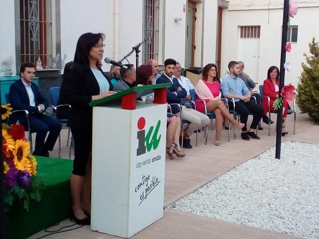Ana Rodríguez, junto al resto de la candidatura. Ana Rodríguez, junto al resto de la candidatura.