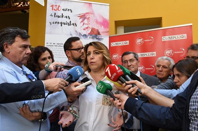 Susana Díaz, este lunes en Granada.