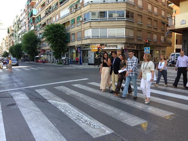 Visita del grupo municipal del PP a la zona de Arabial.