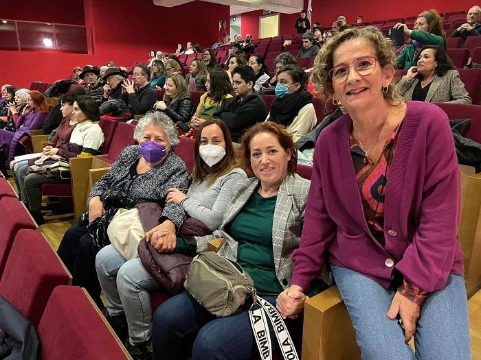 Representantes de IU en un acto reciente.
