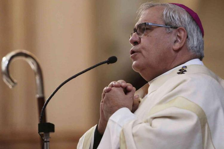 El arzobispo en una ceremonia en la Catedral. El arzobispo en una ceremonia en la Catedral.