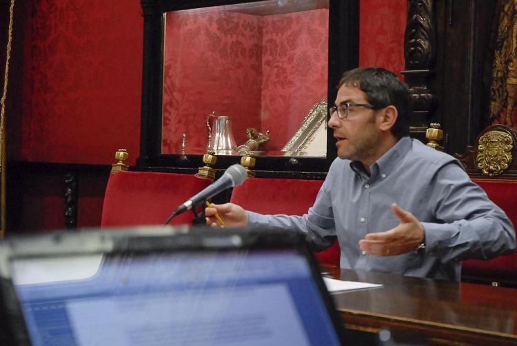 Miguel Ángel Fernández Madrid, en rueda de prensa. 