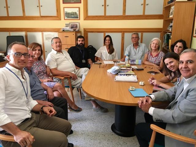 García y Pérez en su reunión con representantes de Aspace. García y Pérez en su reunión con representantes de Aspace.
