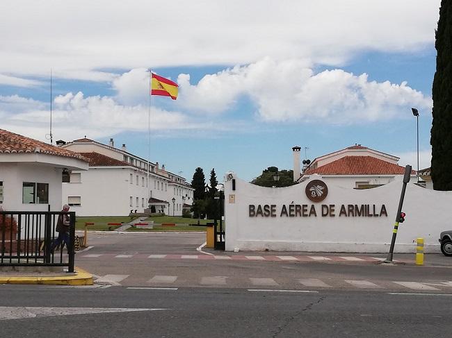 Entrada a las instalaciones de la Base Aérea. 