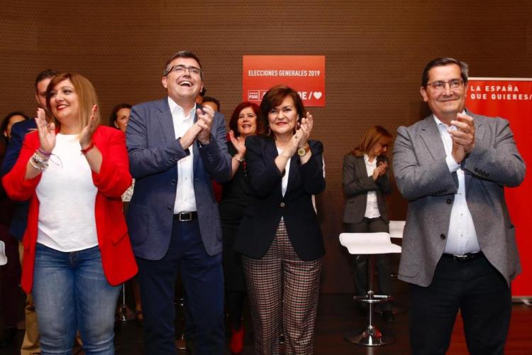 Carmen Calvo, esta tarde en Granada. Carmen Calvo, esta tarde en Granada.