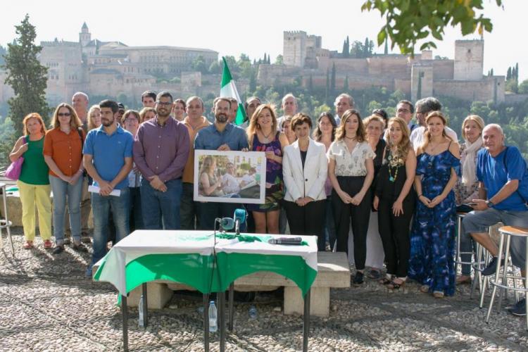 Componentes de la candidatura crítica "Ahora Andalucía'.