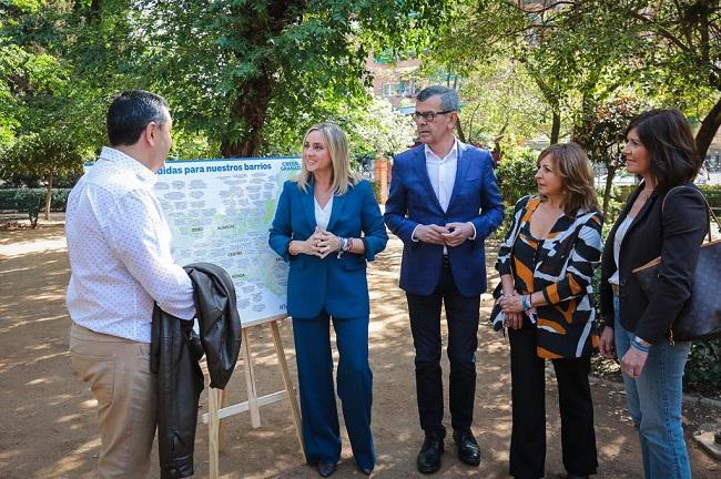 Marifrán Carazo, en la presentación de las propuestas para los barrios. 