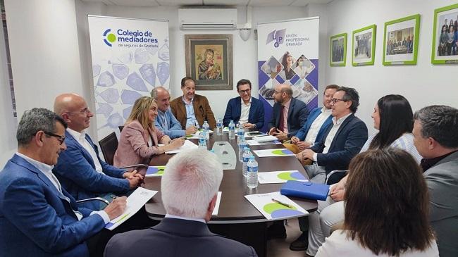 Reunión de Carazo con colegios profesionales.