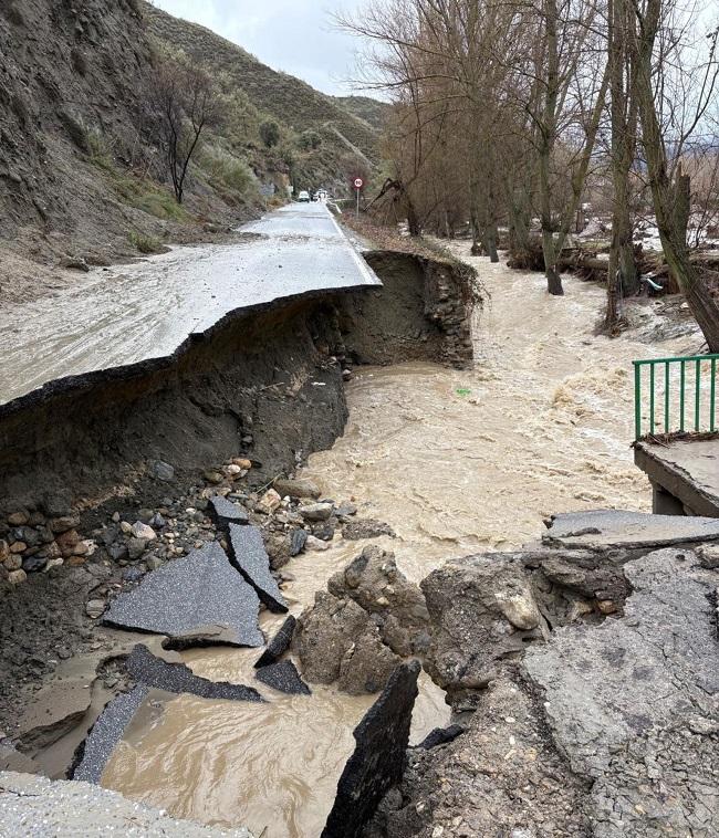 Efectos del temporal.