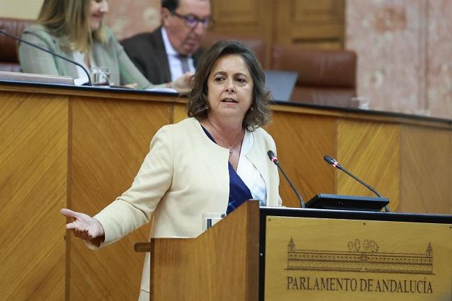 Catalina García en el Parlamento.