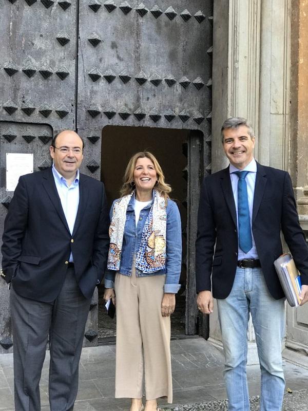 Sebastián Pérez, Eva Martín y César Díaz.