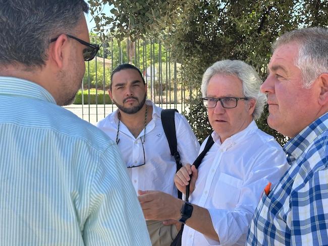 El líder de Ciudadanos, Carlos Pérez-Nievas, junto a representantes provinciales.