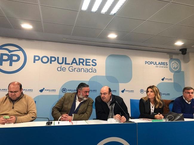 Imagen de uno de los últimos comités ejecutivos del PP de Granada.